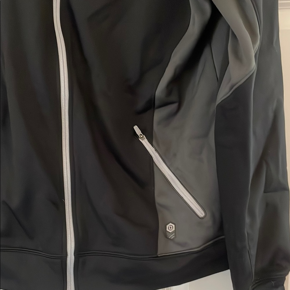 Nike elite Black and Gray Zip-Up‎ Hoodie jacket size large - Picture 4 of 6